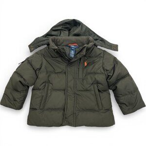 Polo Ralph Lauren Down Hooded Puffer Winter Jacket Kids Toddler 24M